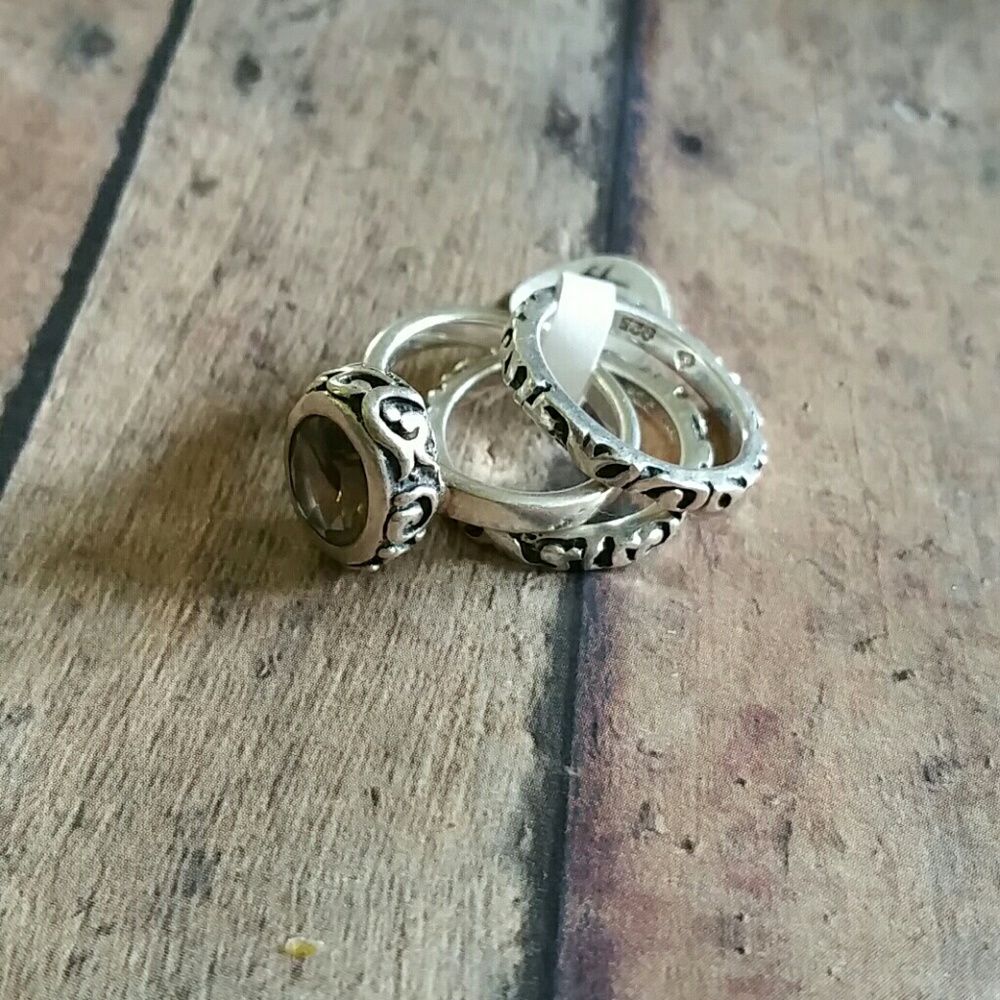 Silpada set of 3 stackable rings